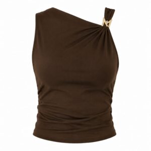 Chocolate asymmetrical top