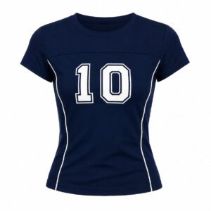 Navy blue graphic baby tee