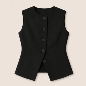 BLACK VEST TOP
