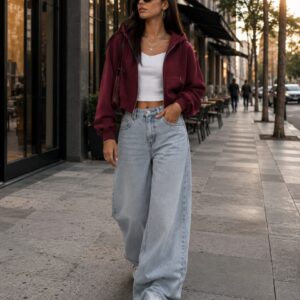 Winter burgundy HOODIE