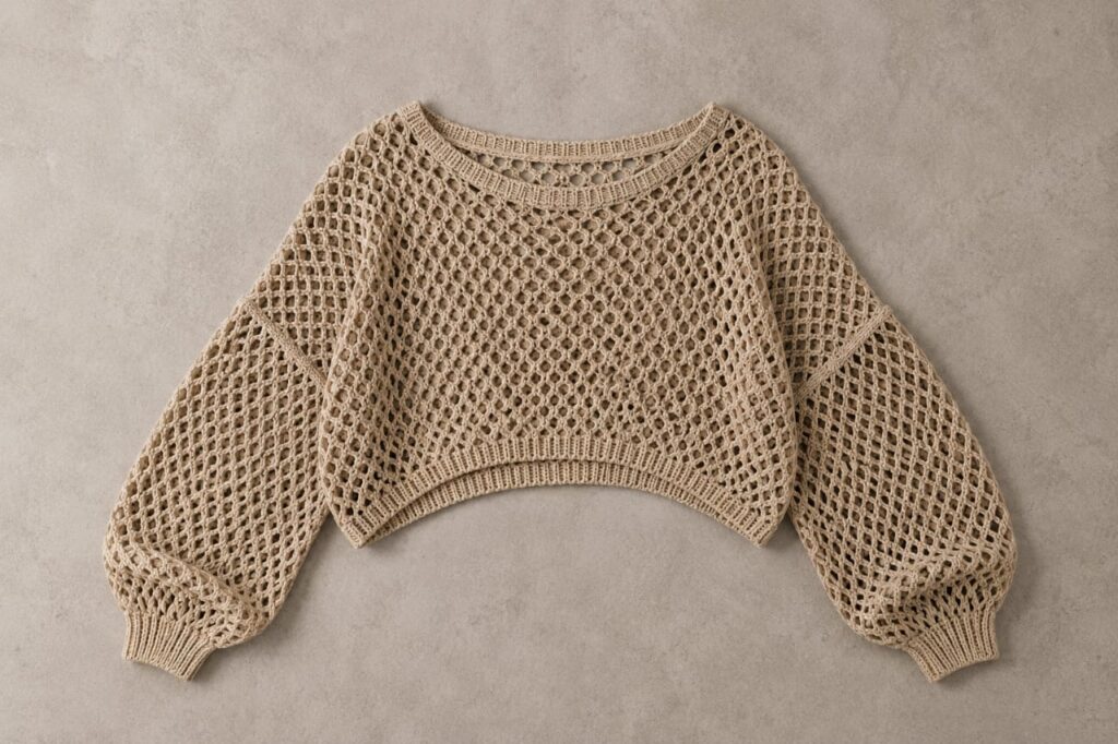 CROP CROCHET TOP