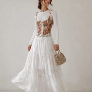 crochet top with skirt